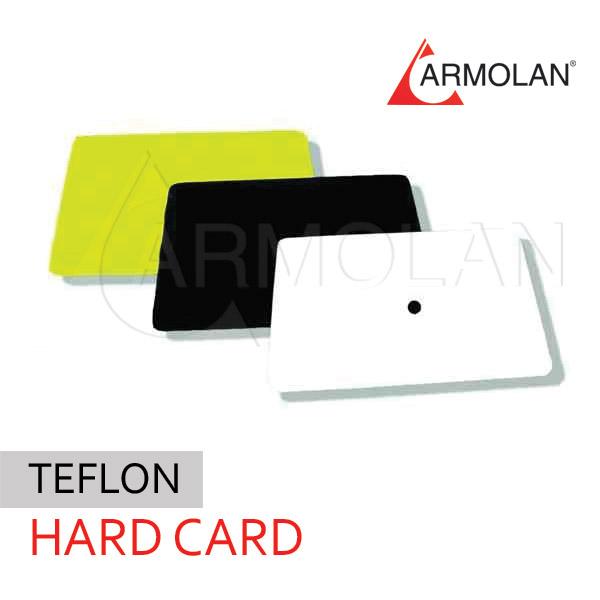 6” BLACK TEFLON HARD CARD SQUEEGEE